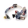 Necoichi Kabuki Charm Bow Tie Cat Collar (Navy)