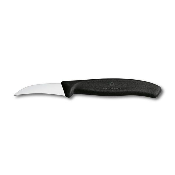 Victorinox Swiss Classic 6.7503-X1 Paring Knife, Peeling Knife, Fruit Knife, Peeler, 2.4 Inches (6 cm), Black