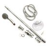 Shower Head & Slide Riser Rail Bracket Kit Chrome Finish Adjustable Set with Soap Dish