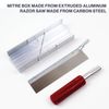 Excel Blades Metal Mitre Box Set With Handle and Razor Pull Saw Blade - Small...