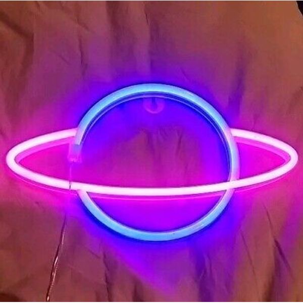 Neon Sign Light LED Wall Lights Art Deco Night Lamp for Kid's Bedroom Bar Party