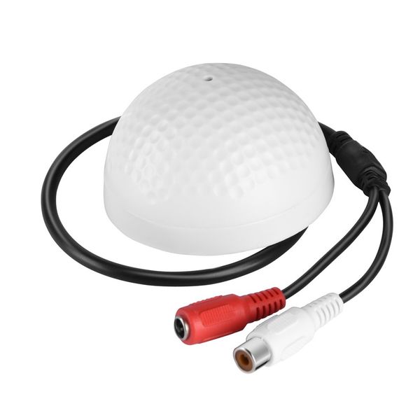 Tihebeyan Audio Pickup Device Microphone Head Suitable for CCTV Security, Mic Audio Pickup Device for Security Camera