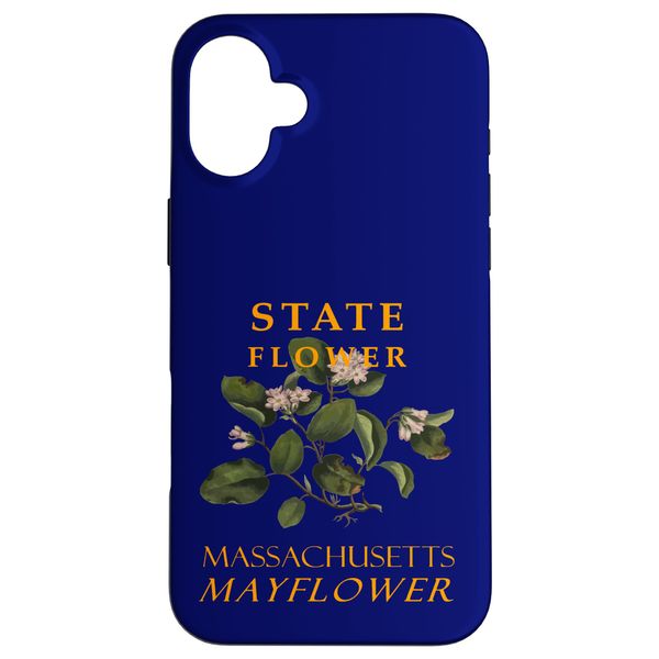 Massachusetts Territory Flower The Mayflower Case for iPhone 16 Plus