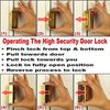 Defender Security U 10827 Door Reinforcement Lock – Add Extra, High Security to