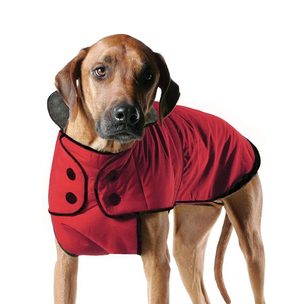 MUTTLUKS, Belted Winter Dog Coat with Waterproof Windproof Breathable Fabric