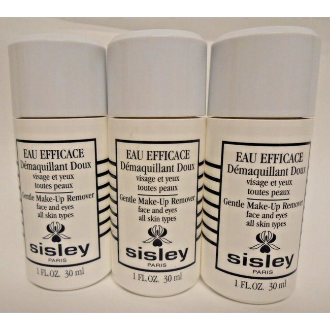 3 Sisley Gentle Make-Up Removers All Skin Types Travel Size 1 fl oz/30 ml Each …