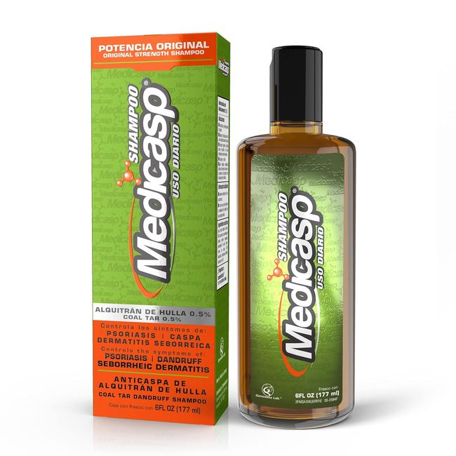 Medicasp Coal Tar Gel Dandruff Shampoo to Treat Seborrheic Dermatitis Psoriasis,