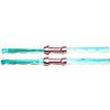 Lego Star Wars - 2 Blue Double Light Sabers With Flat Silver Hit