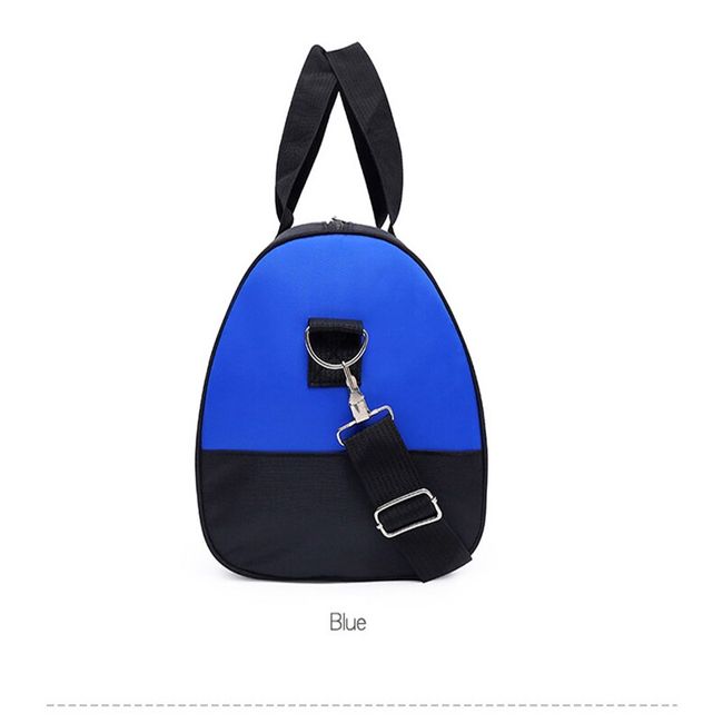 Blue Large Capacity Travel Bag, Dry & Wet Separation Gym Sports