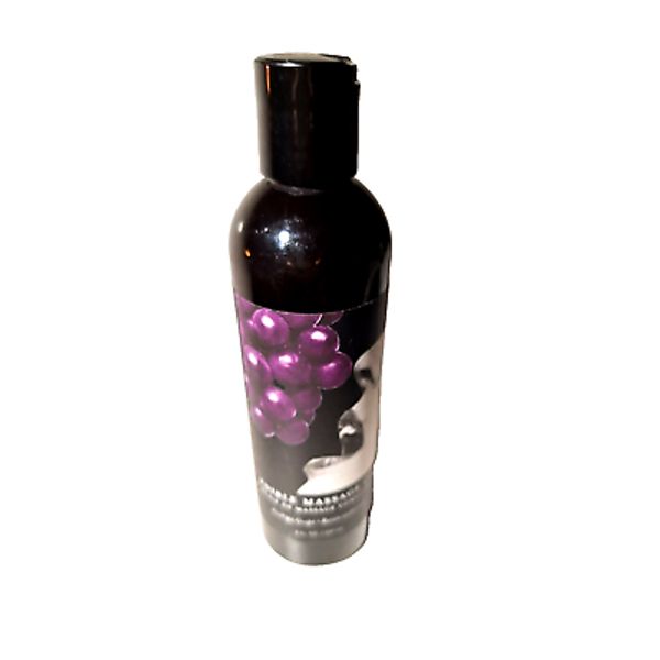 Earthly Body Edible Massage Oil 8oz -  Grape  Rainsin Audacieux