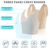 XUJI Half Chest Binder Transgender Compression FTM Pullover Design Binder, nude, L
