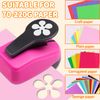 2 inch Flower Lever Action Craft Punch for Paper Crafting