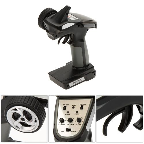 Sunydog Radio Receiver Remote Controller,FS-GT2E AFHDS 2A 2.4ghz 2CH Radio System for RC Car Boat with FS-A3 Receiver