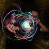 GloFX Clear Ion 3 LED Orbit - Light Orbit Rave Orbital Round Circle - Zero Rattle