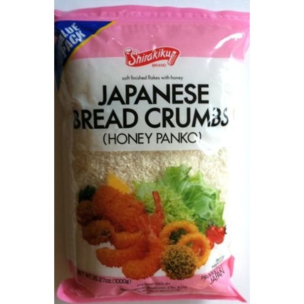 Shirakiku Honey Panko Japanese Bread Crumbs 2.2 Pounds