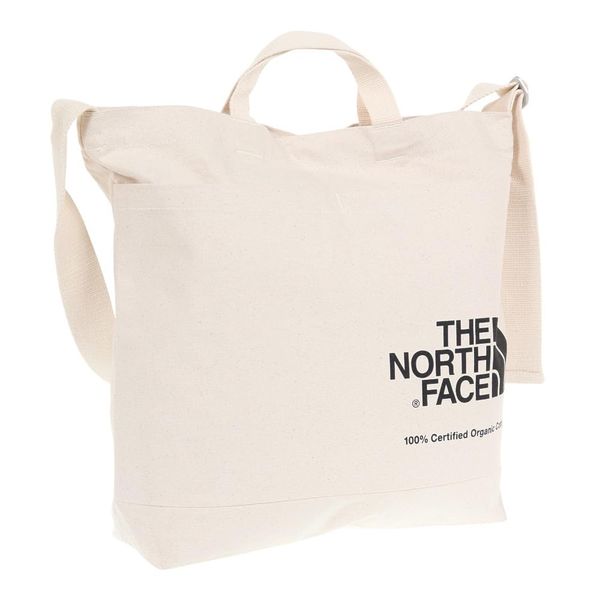 The North Face NM82386 Shoulder Bag, Organic Cotton Shoulder Bag, Unisex, natural/black