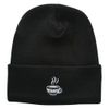 e4Hats.com Coffee Cup Embroidered Long Beanie - Black OSFM