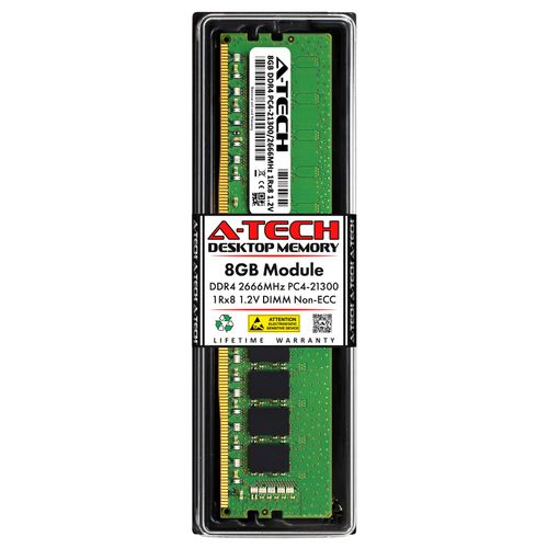 A-Tech 8GB RAM for Dell OptiPlex 3070 SFF | DDR4 2666MHz PC4-21300 Non-ECC DIMM 1Rx8 Desktop Tower PC Single Memory Upgrade Module (Replacement for SNPY7N41C/8G, AA101752, Y7N41, 0Y7N41) V2