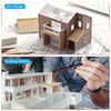 sourcing map 10Pcs ABS Plastic Rod Square Solid Bar 13/64" x 10" White Smooth Plastic Tube Rods for Handwork Model Material,DIY Sand Table,Architectural Model Making