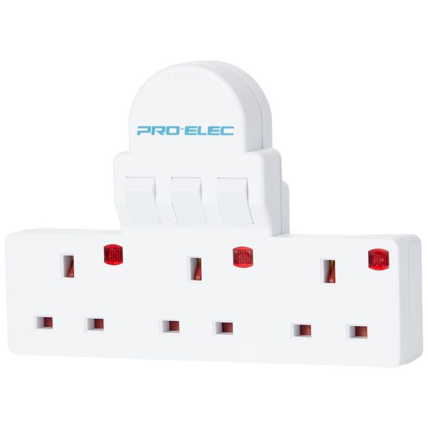 Pro-Elec 3 Switch Adaptor Gang
