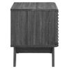Modway Render Mid-Century Modern 19" Vinyl Record Display Stand in Charcoal
