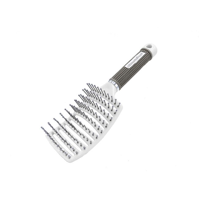 Curved Vented Hair Brush,Vent Brush, Styling for Thick Long Hair, Detangling Massage Brush for Women or Men, Fast Drying Blow Dryer Brush Wet/Dry