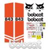 Bobcat 843 Melroe Skid Steer Set Vinyl Decal Sticker - 25 PC
