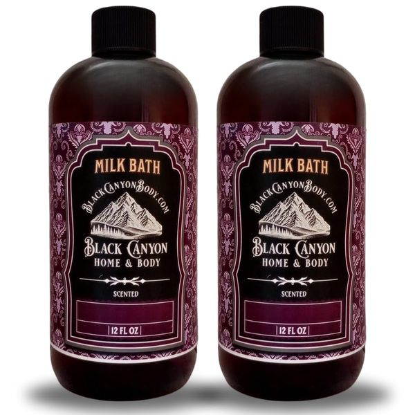 Black Canyon Amber Cinnamon Scented Milk & Bubble Bath, 12 Oz (2 Pack)