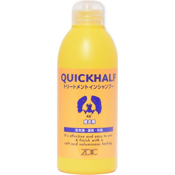 ZOIC Quick Half Adult Dog Treatment in Shampoo, 10.1 fl oz (300 ml)