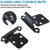 60PCS Cabinet Hinges 1/2" Overlay Face Mount Soft Closing Kitchen Cabinet Hinges