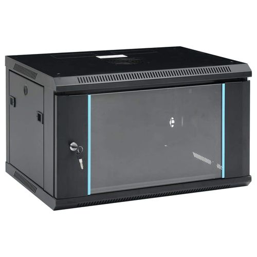 CHARMMA 6U Wall Mounted Network Cabinet 19" IP20 23.6"x17.7"x14.8",Network Storage Systems-30165