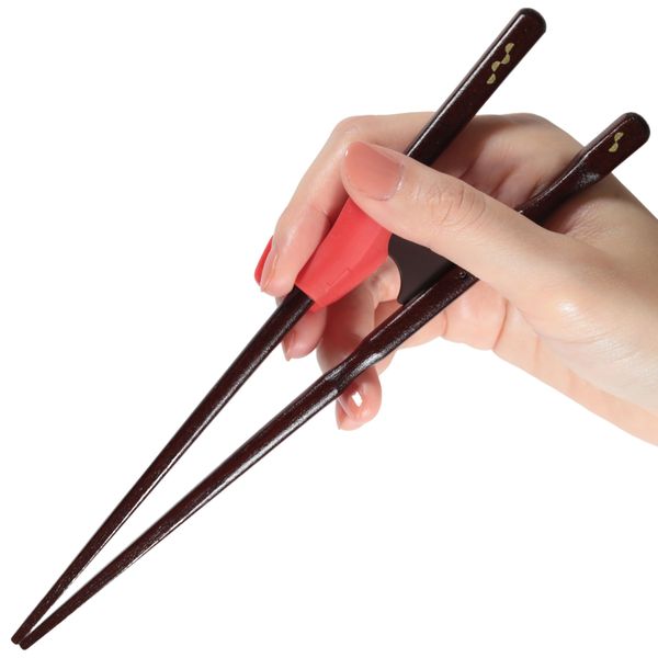 FlaColle Genius (You Can Experience the Correct Way to Hold Chopsticks) Adult Orthopedic Chopsticks Practice (Correctly Correction) (Right-Handed 8.3 inches (21 cm)