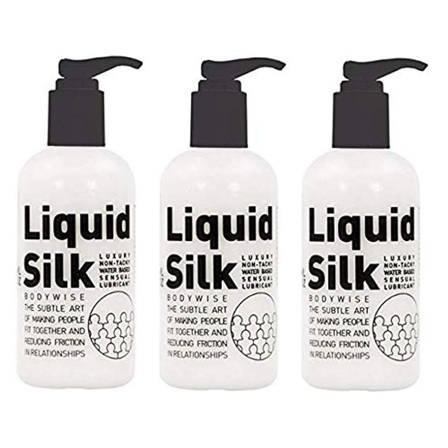 Liquid Silk Water Based Personal Lubricant 750ml (Pack of 3 x 250ml)