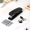 deli Desktop Stapler 25 Thread Stapler 1000 Count Stapler with Staple and Staple Remover, Black