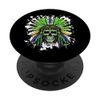 Apache Skull Colorful Portrait Indian PopSockets Standard PopGrip