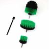 Drill Brush Set 4 Piece Green Including 6" Extension - Free Shipping