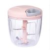 Generic Green Plastic Manual Vegetable Chopper with Stainless Steel Blade