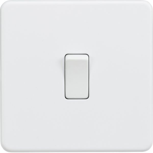 Knightsbridge SF8341MW Screwless 20A 1G DP Switch-Matt White