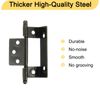 sourcing map 6Pcs Cabinet Hinges Full Inset, 3.4x0.7Inch Partial Wrap Long Hinge, Bronze