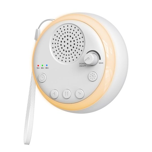 Ankilo White Noise Machine – Portable Sound Therapy Device with 16 Soothing Sounds Timer Memory Function USB Rechargeable for Babies and Adults