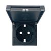 GIRA 492228 Cover for Schuko Socket with Hinged Lid Anthracite