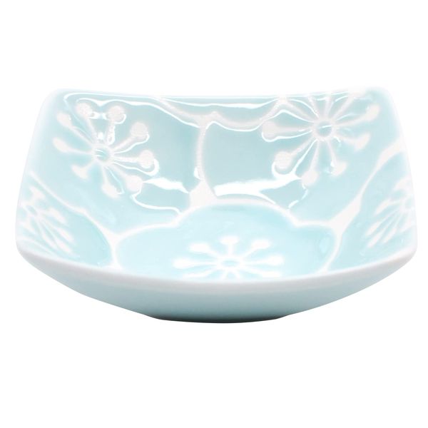 Hasamiyaki 18079 "Hafuri" Mini Bowl Plate, with Small Size, Diameter 3.1 inches (8 cm), Blue, Plum