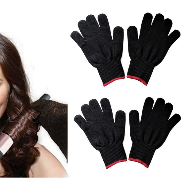 4 Pieces Heat Resistant Gloves, Hairdressing Gloves, for Hair Styling.