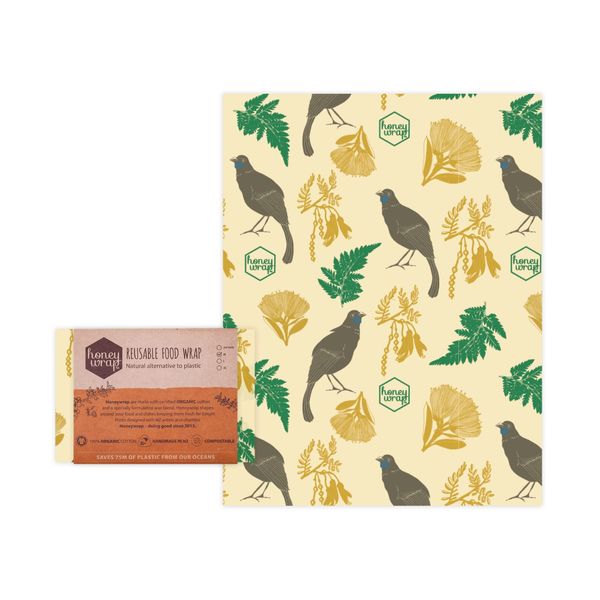 Honeywrap Beeswax Eco Wrap 1 Medium - Kokako