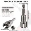 2 PCS Nut Driver Wing Nut Driver Drill Bit Socket Wrenches Tools Set Wing Nut Spanner for Panel Nuts Screws