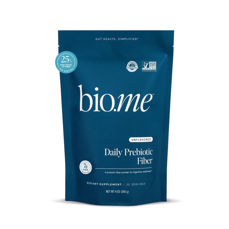 Bio.me Daily Prebiotic Fiber Powder Unflavored - 7g Per Serving ...