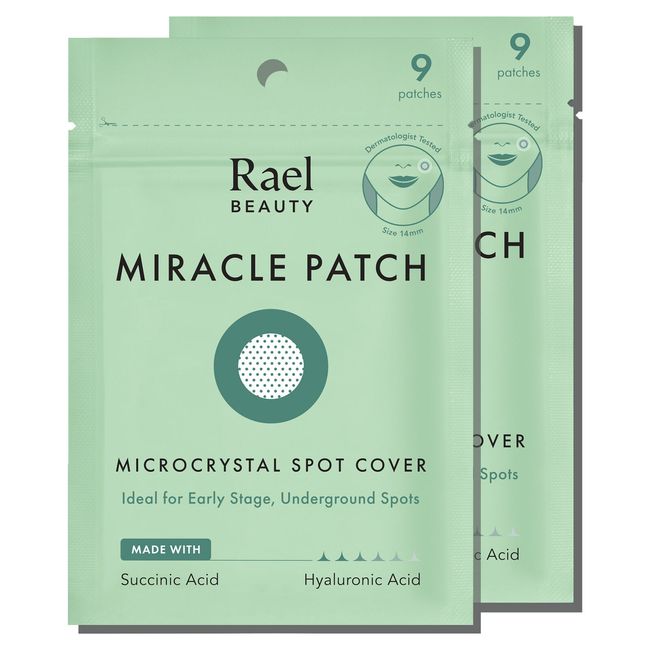 Rael Acne Pimple Patches, Microcrystal Spot Cover with Tea Tree Oil (18 Count)