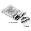 ChenYang USB C to 2.5" SATA SSD HDD Tool Free Clear External Hard Disk Enclosure