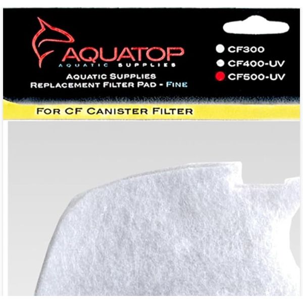 Aquatop Replacement Fine Filter Pads for CF500-UV Canister Filter - 3 Filter Pad
