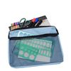 Cathedral Products | A4 Canvas Document Bag with Zip and Outer Mesh Pocket - Blue